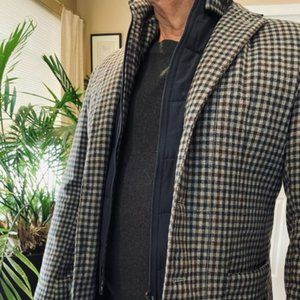 Luigi Bianchi Matova Wool Blend 40R Slim Sport Jacket w/Gilet Made in Italy